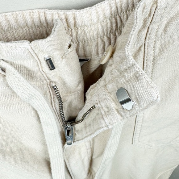 J. Crew Light Khaki Drawstring Hook and Bar Closure Cotton Chino Pants Size XL - Picture 6 of 9